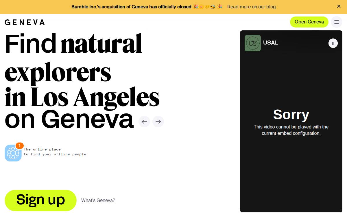 Geneva website preview