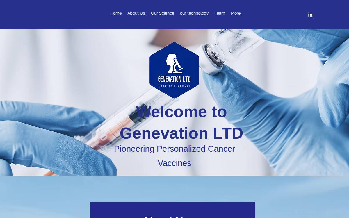 Genevation website preview