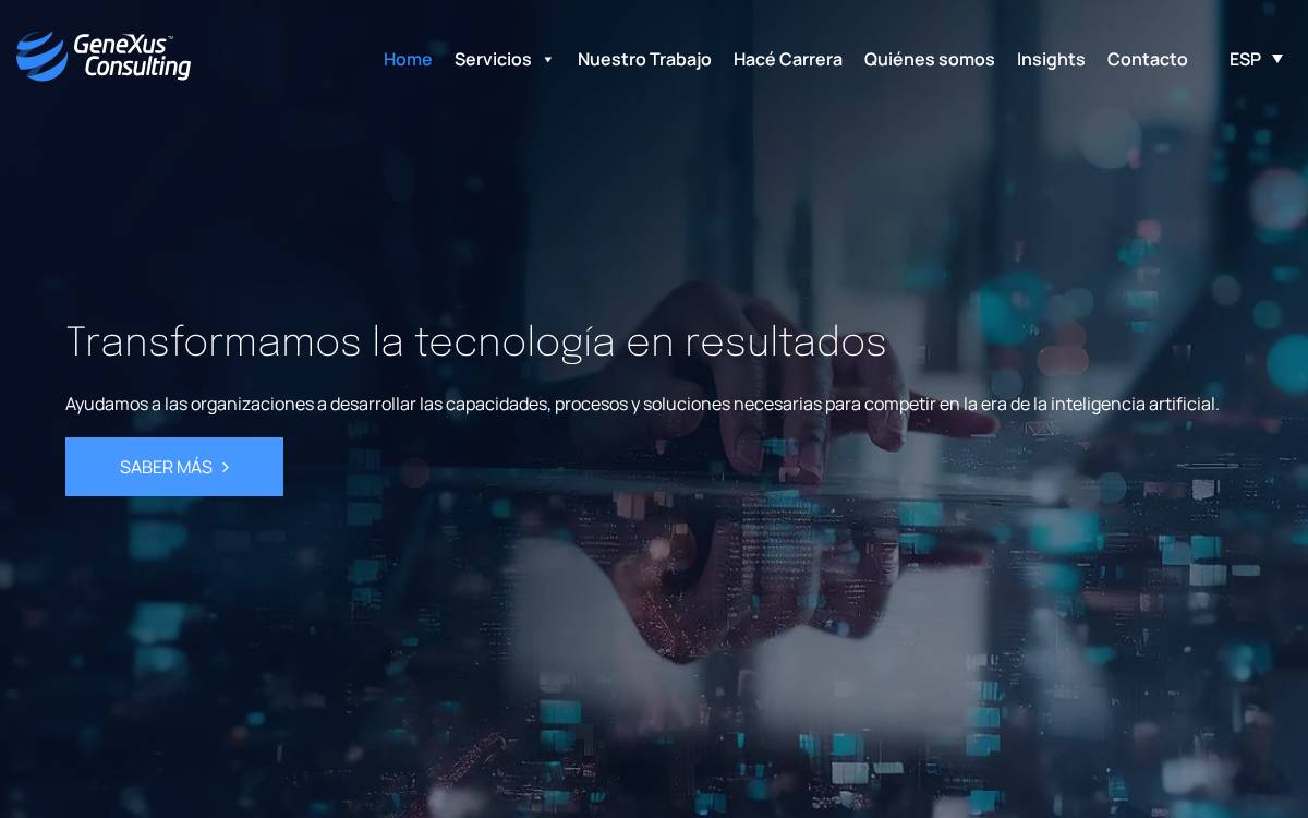 GeneXus Consulting website preview