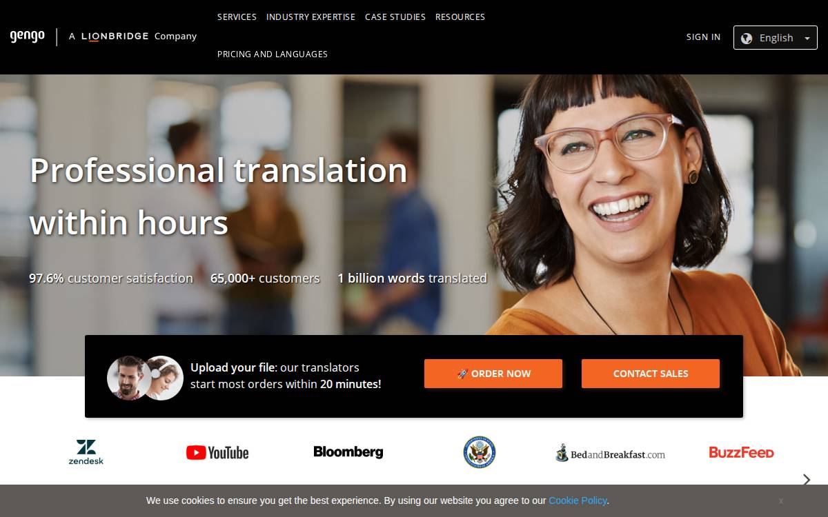 Gengo website preview
