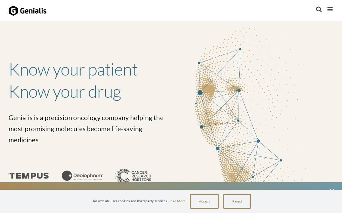 Genialis website preview