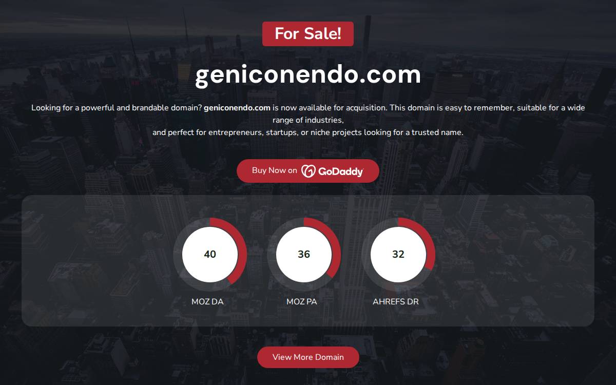 Geniconendo website preview