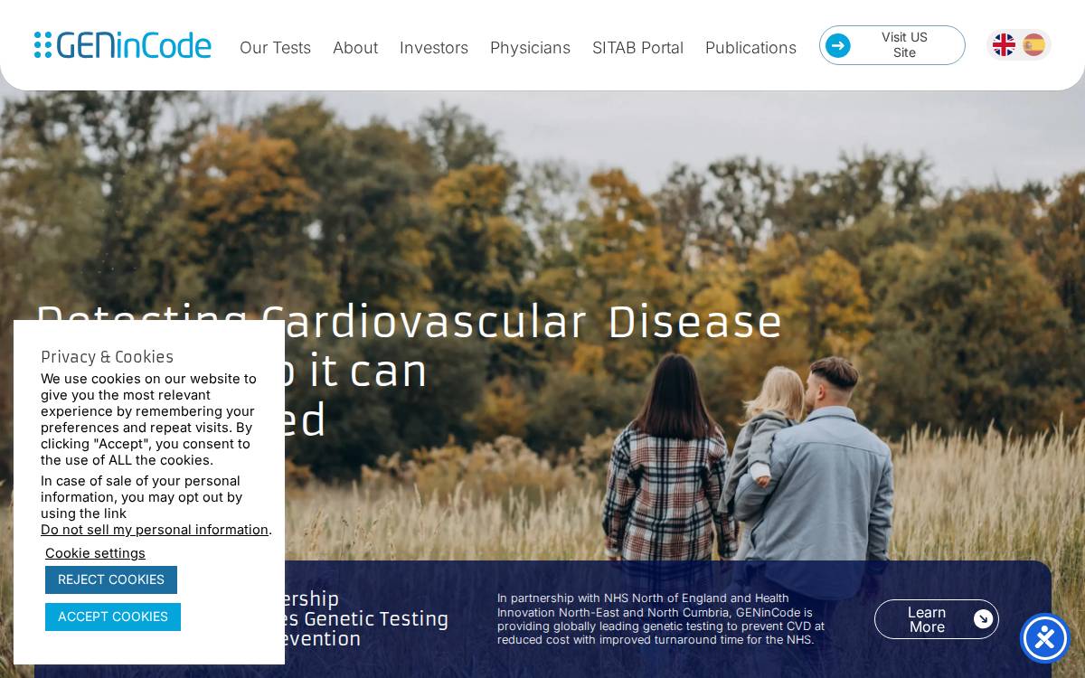 Gen Incode website preview