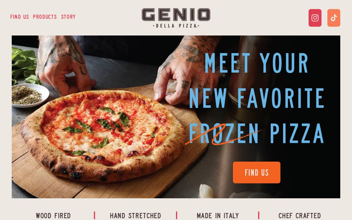 Genio website preview