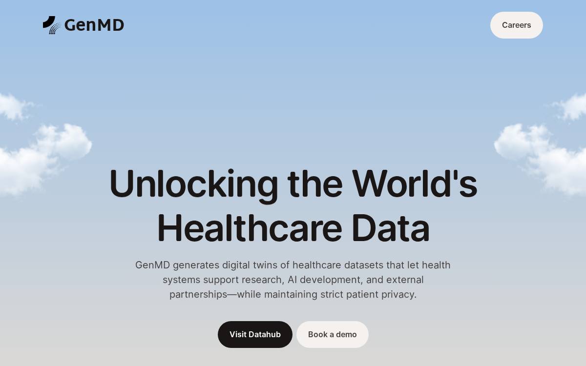 GenMD website preview