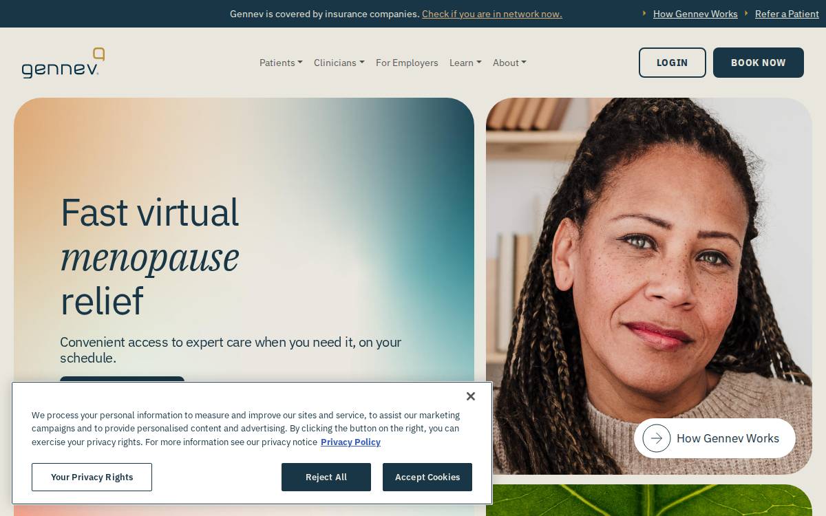 Gennev website preview