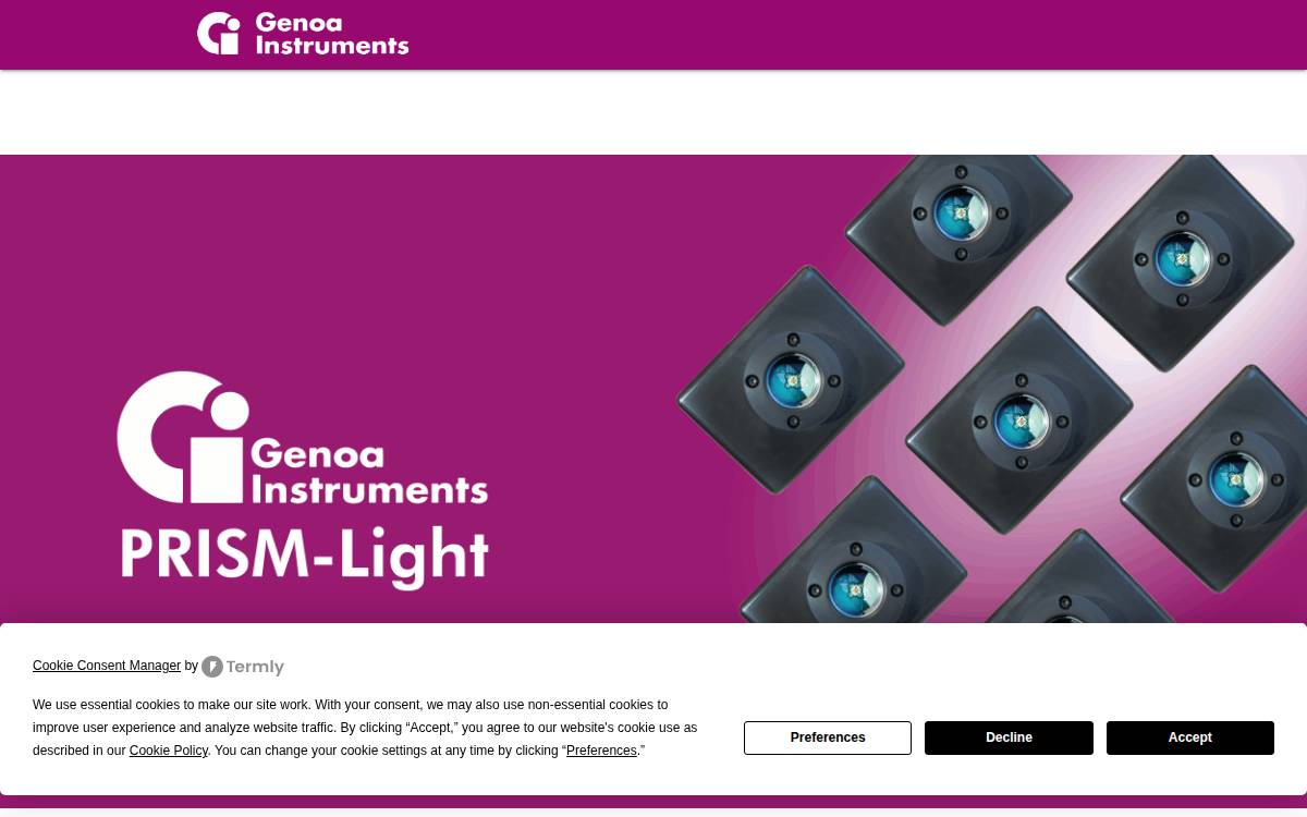 Genoa Instruments website preview