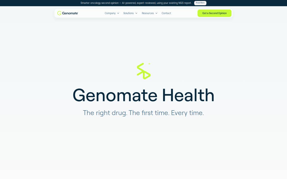Genomate website preview