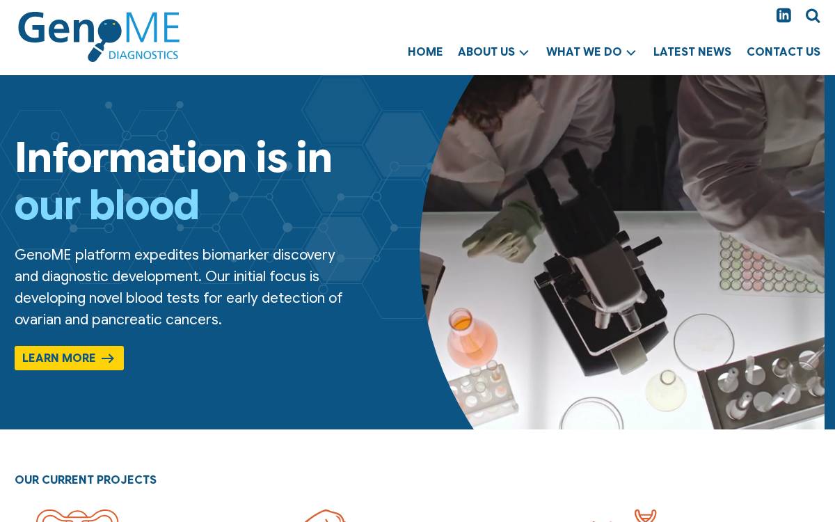 Genome Square website preview