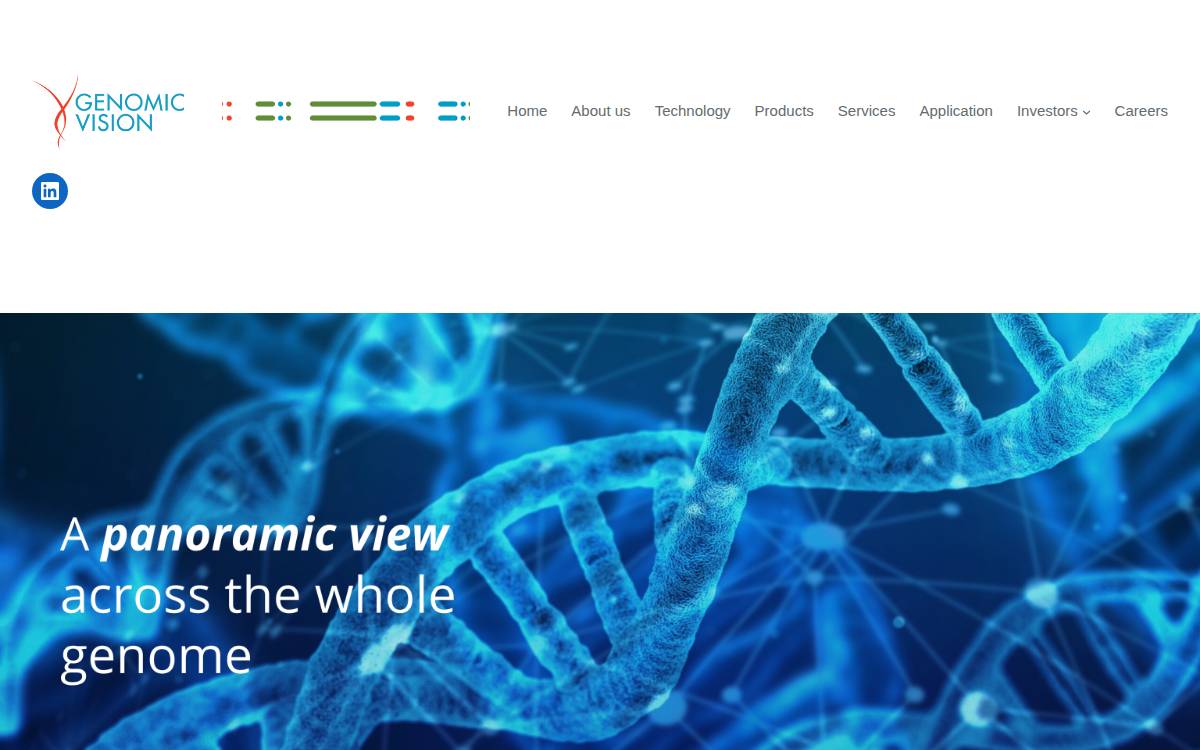 Genomic Vision website preview