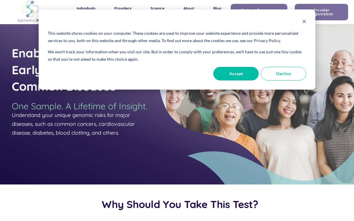 GenomicMD website preview