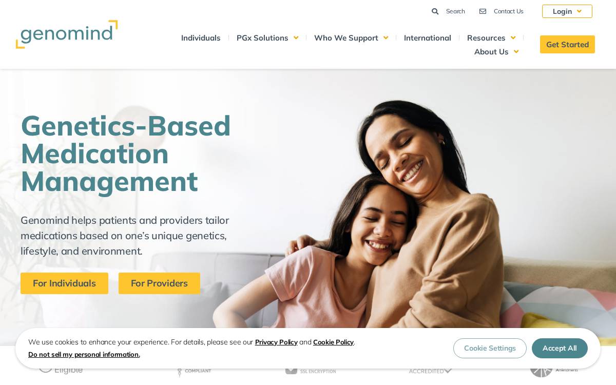 Genomind website preview