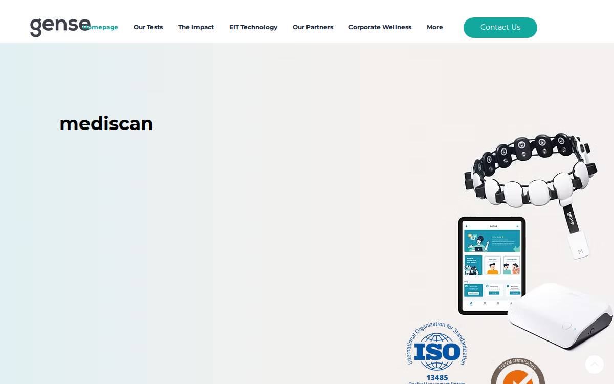 Gense Technologies website preview