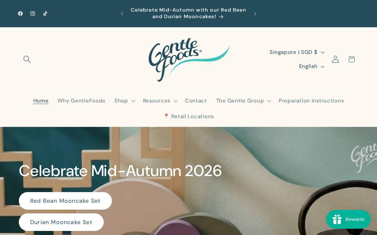 GentleFoods website preview
