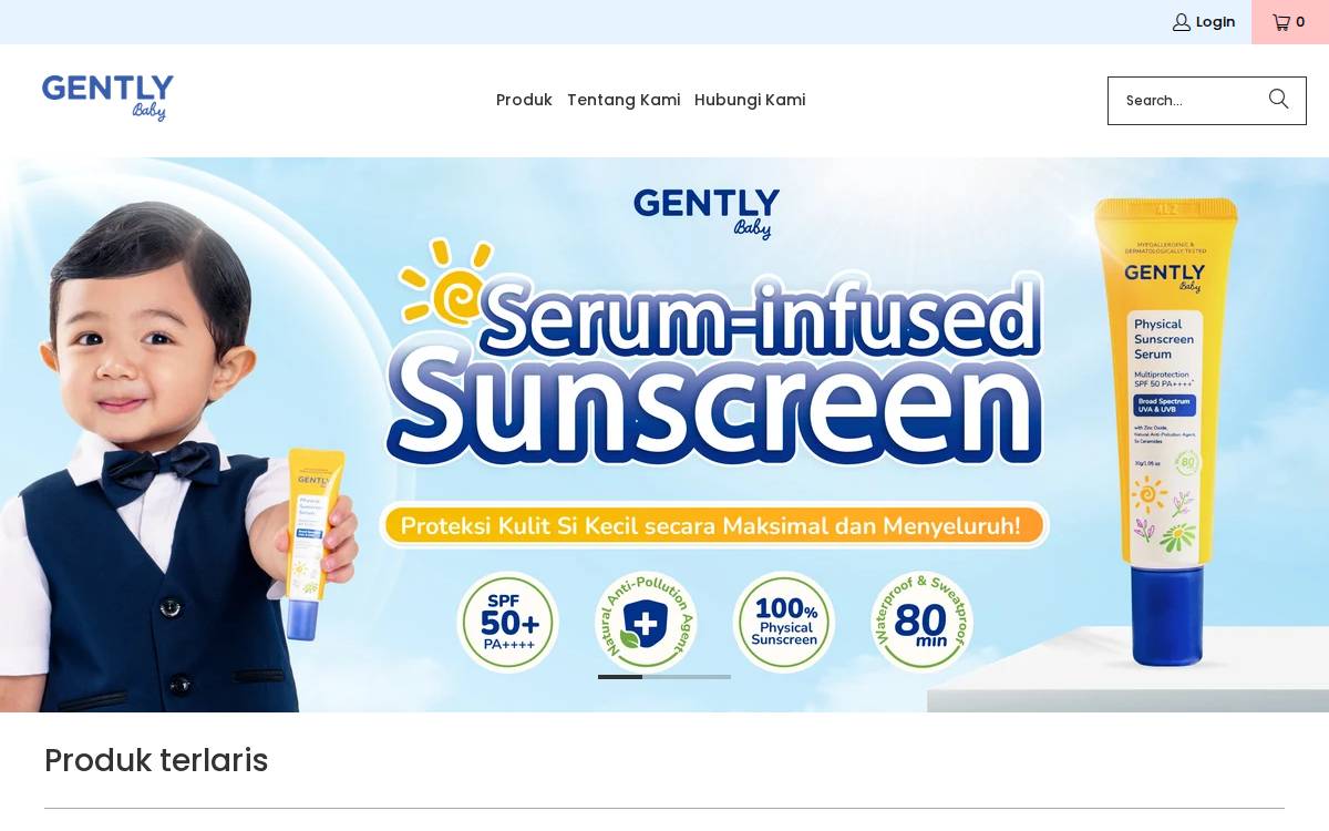 Gently website preview