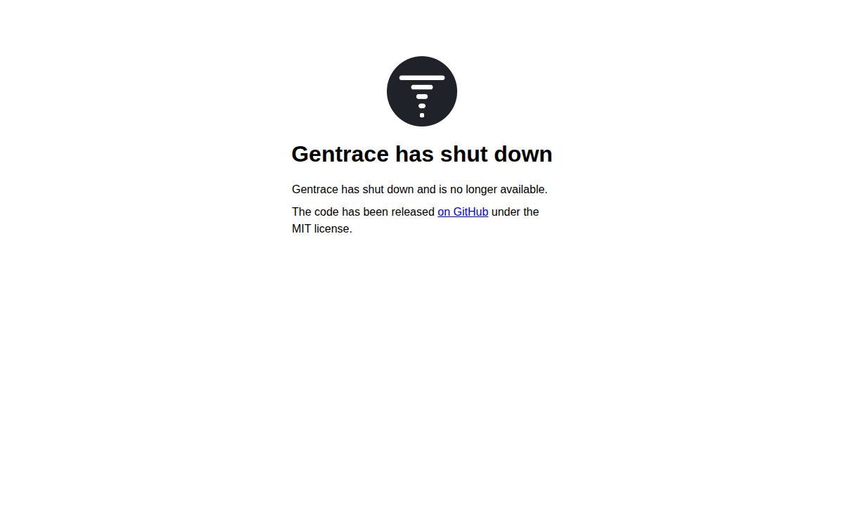 Gentrace website preview