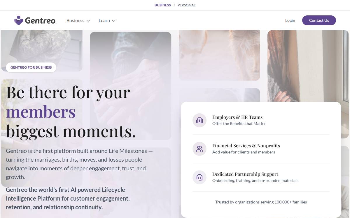 Gentreo website preview