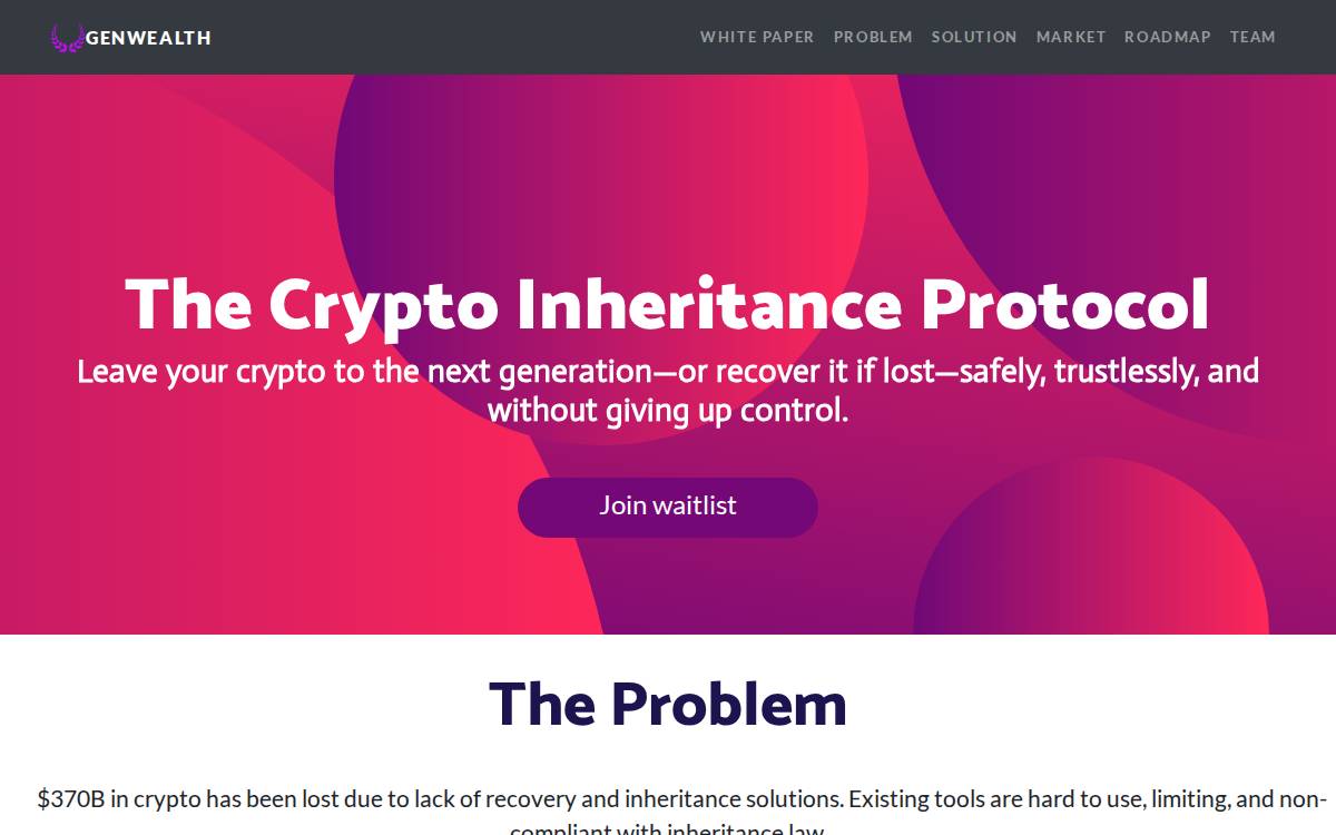 GenWealth website preview