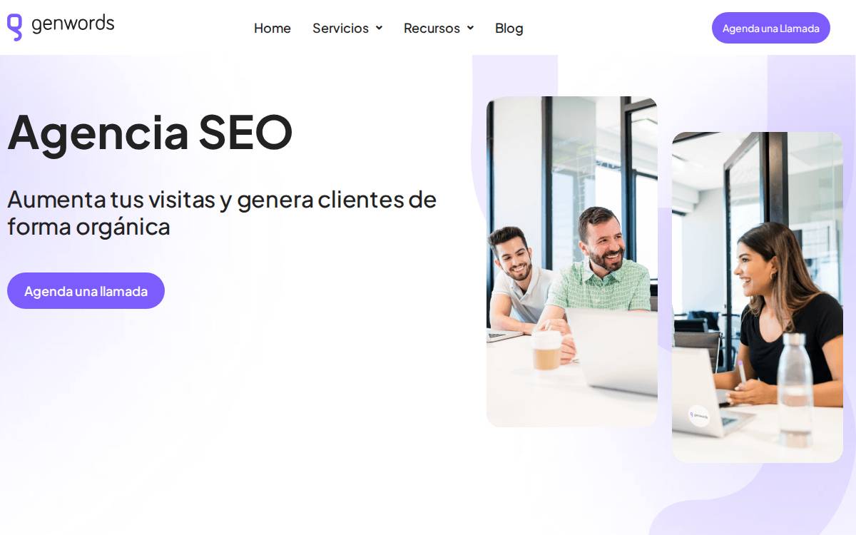 Genwords website preview