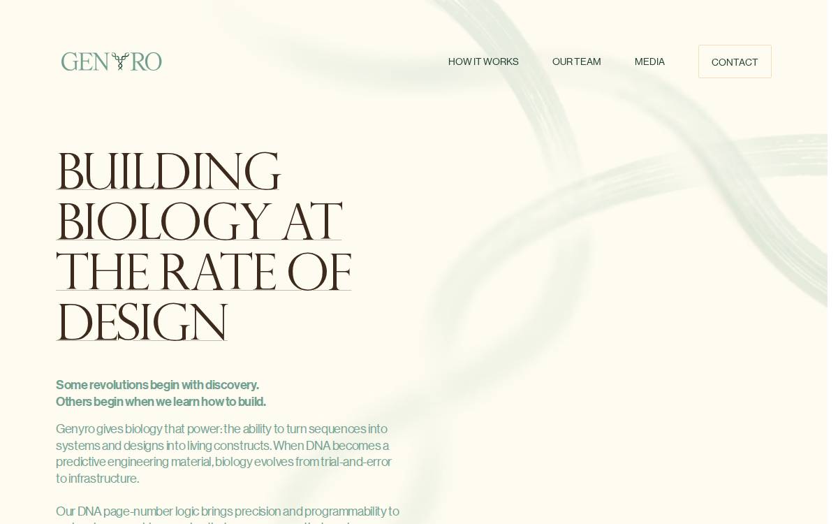 Genyro website preview