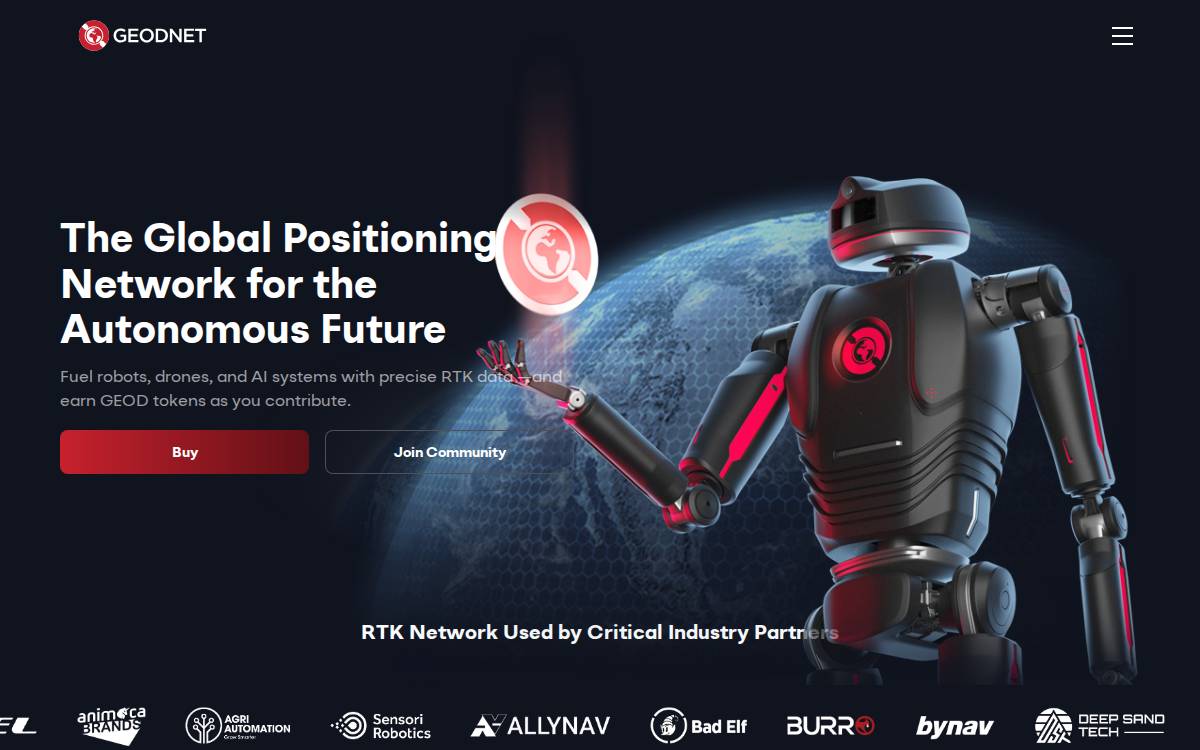 Geodnet website preview