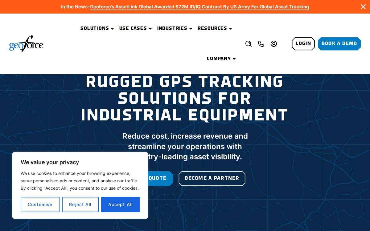 Geoforce website preview