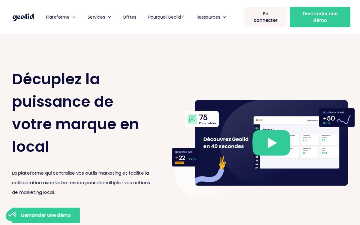 Geolid website preview