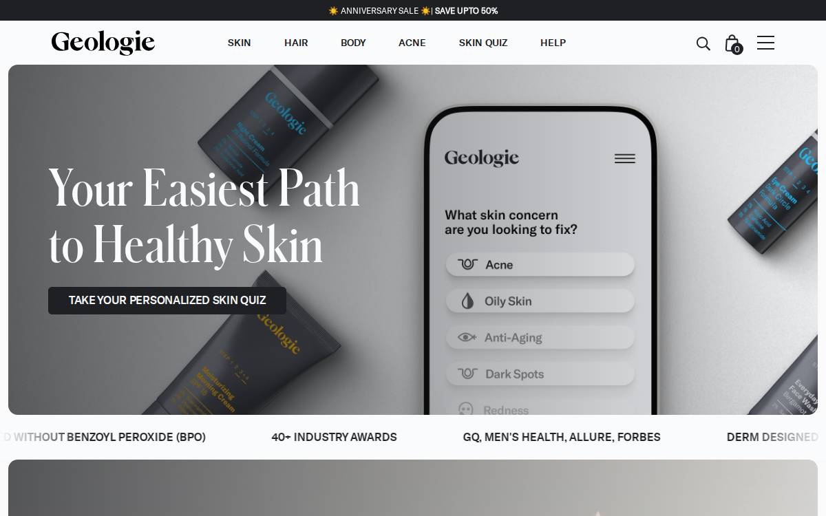 Geologie website preview