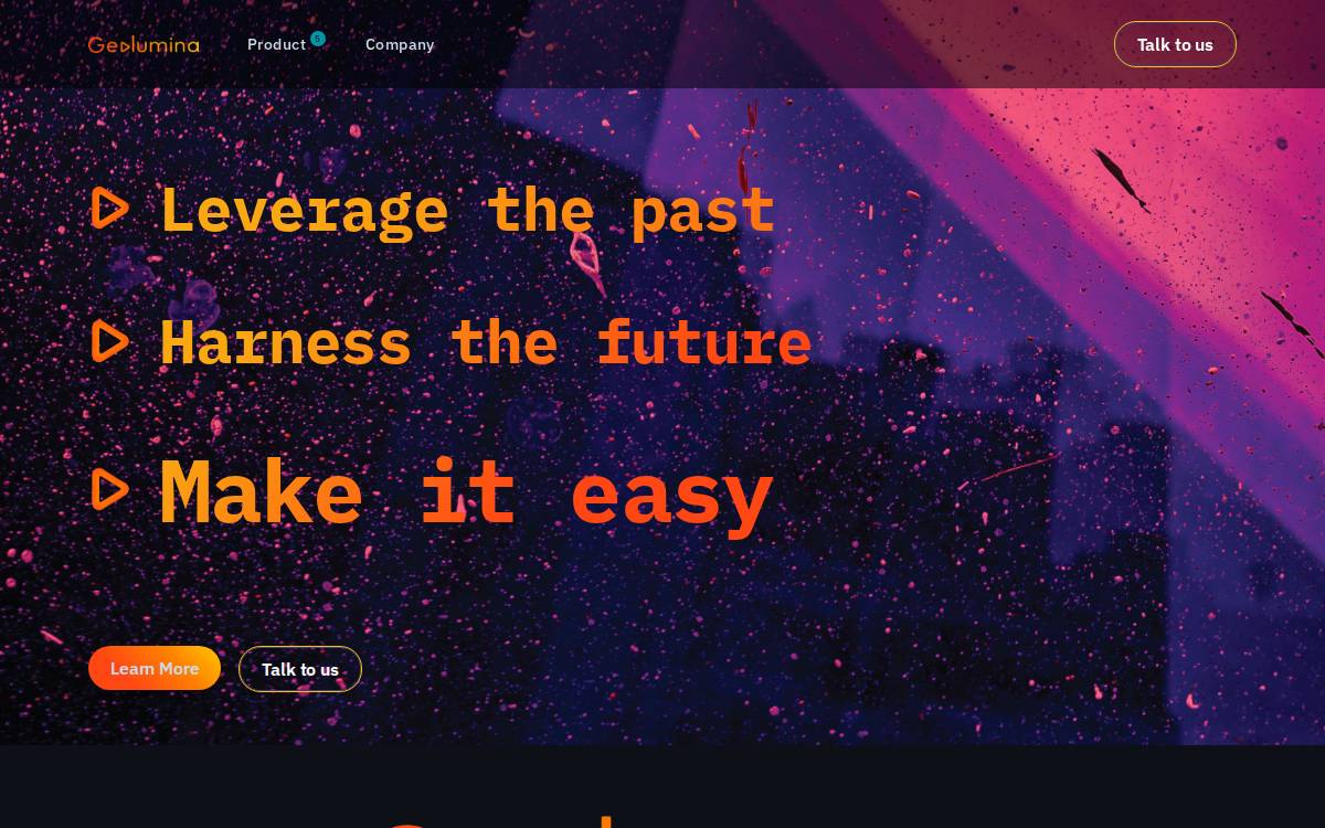 Geolumina website preview