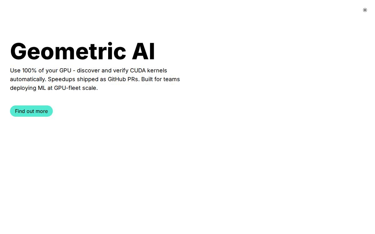 Geometric website preview