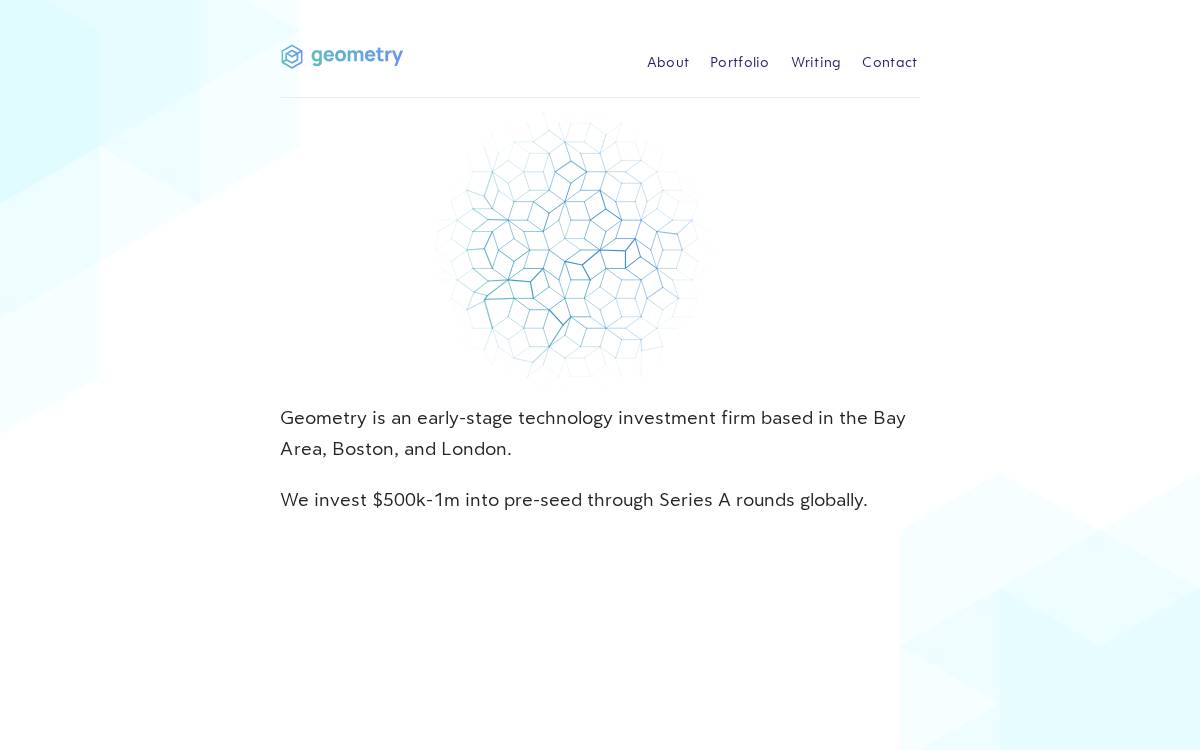 Geometry website preview