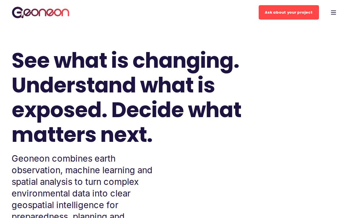 Geoneon website preview