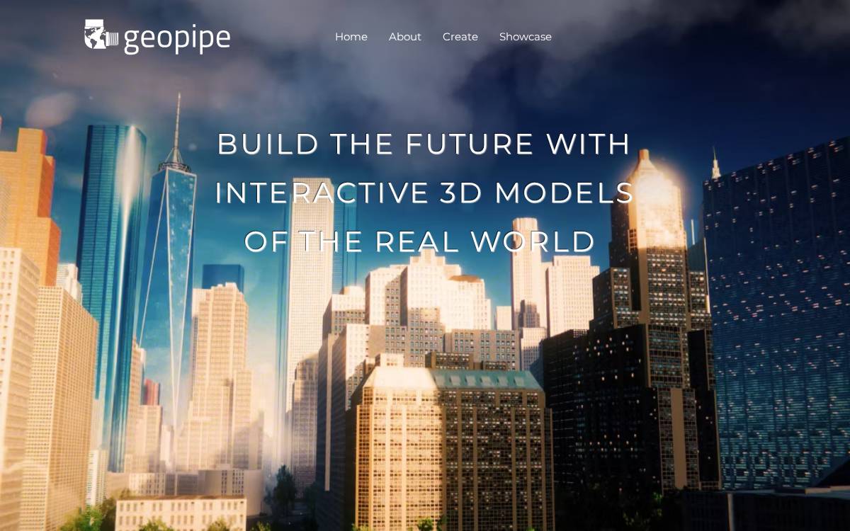 Geopipe website preview