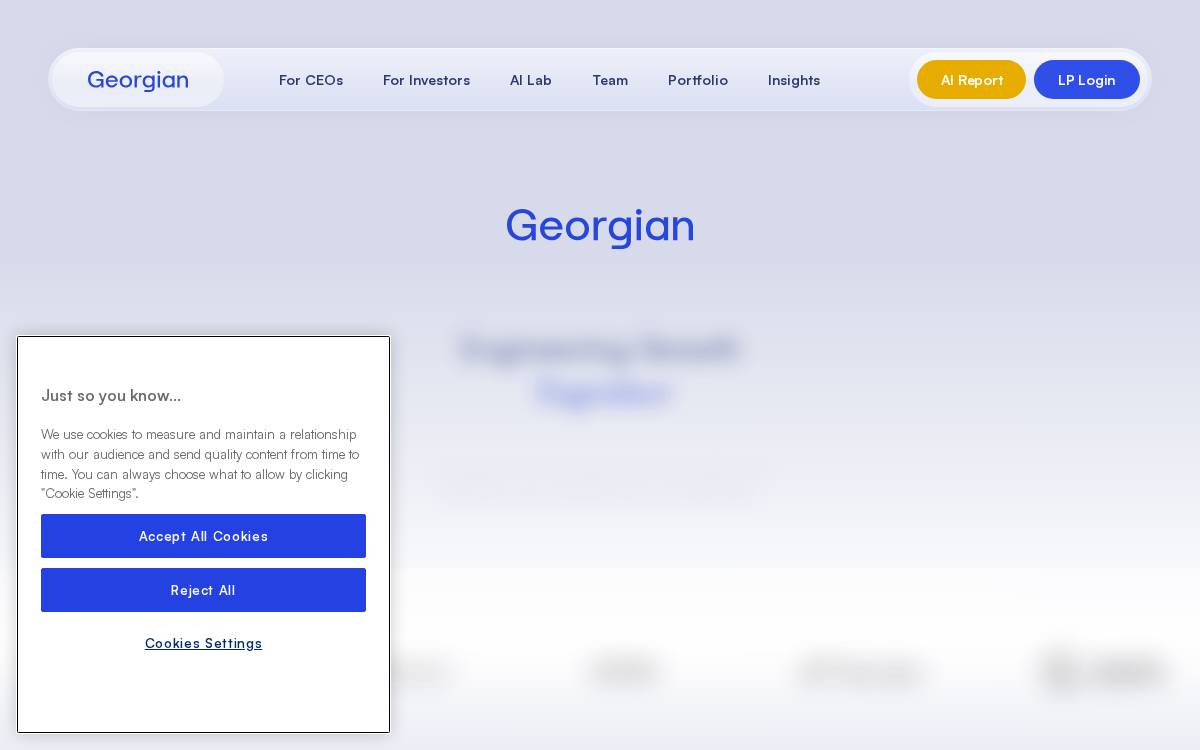 Georgian Partners website preview