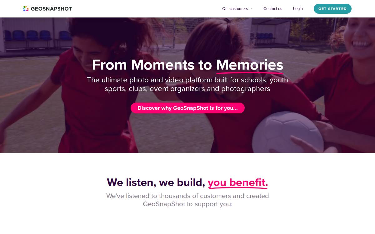 GeoSnapShot website preview