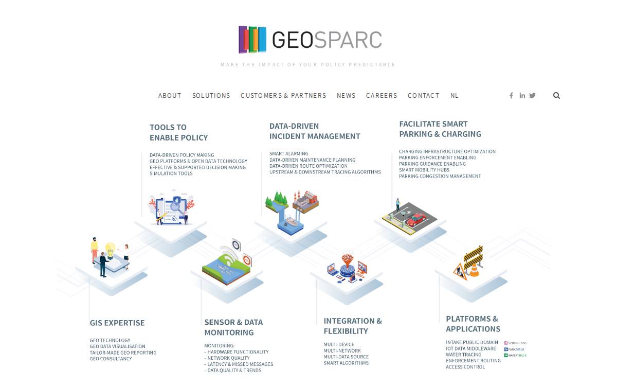 Geosparc website preview