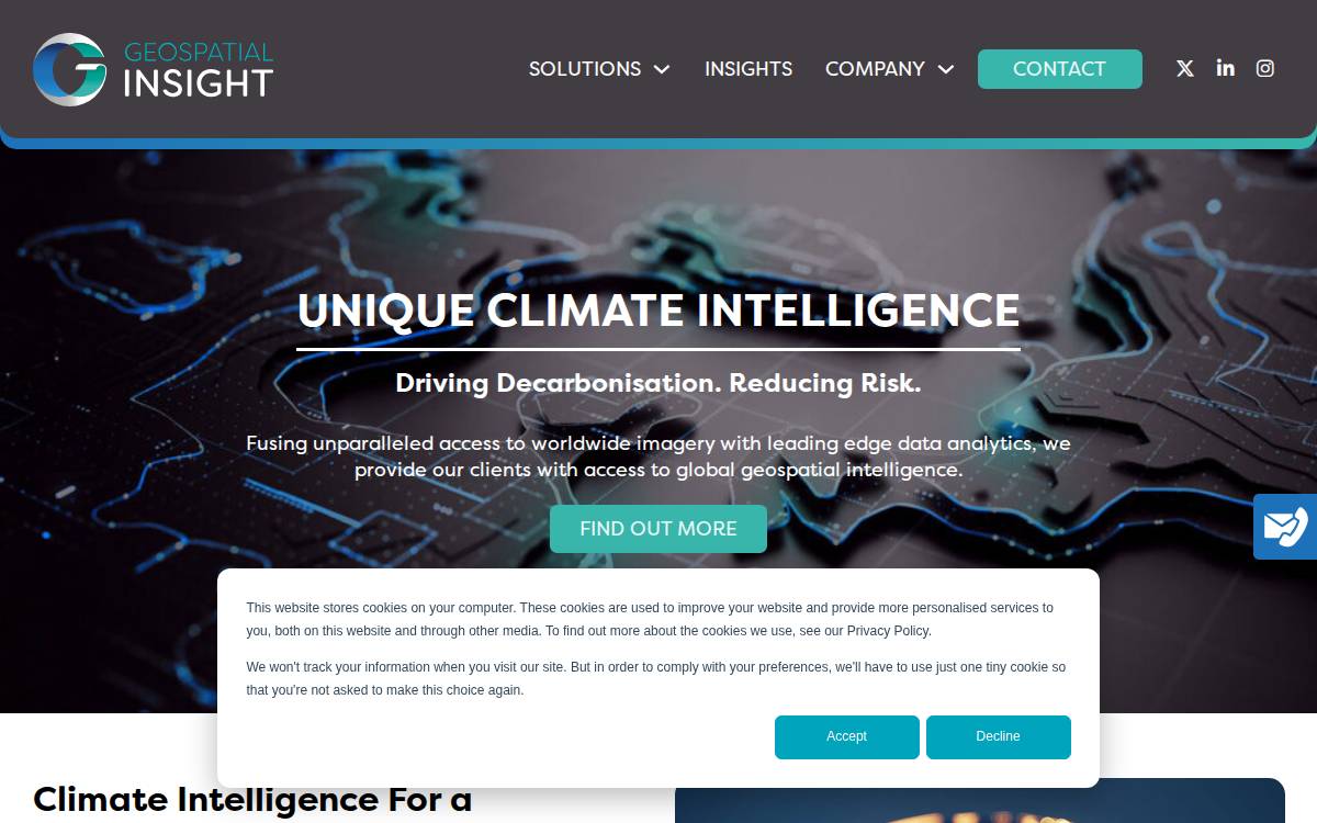 Geospatial Insight website preview