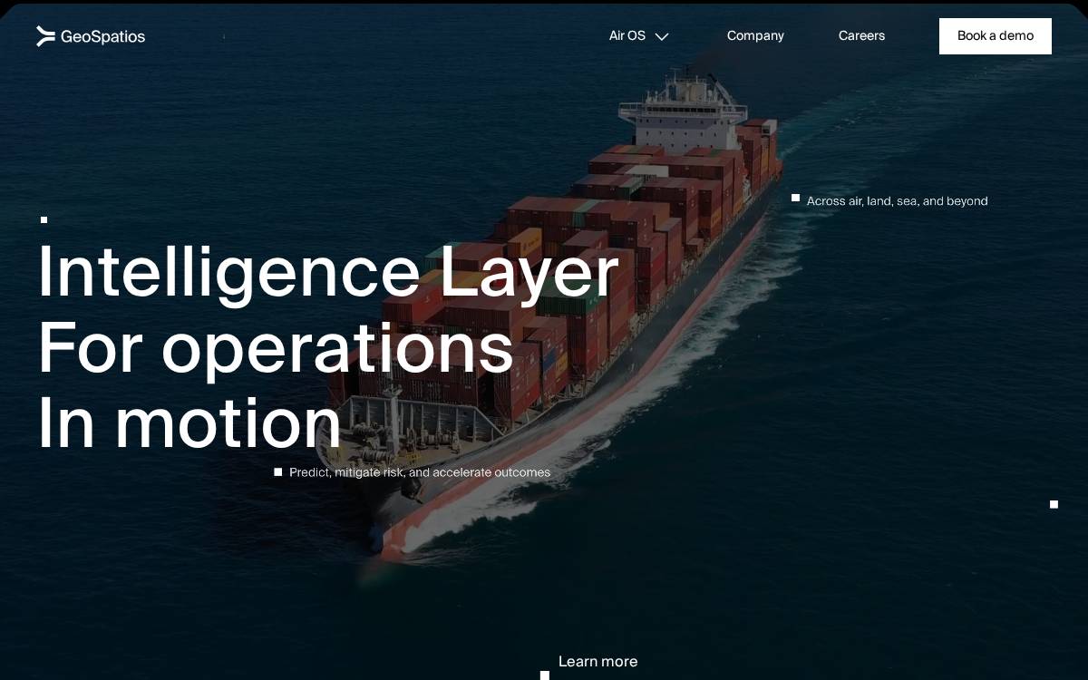 Geospatios website preview