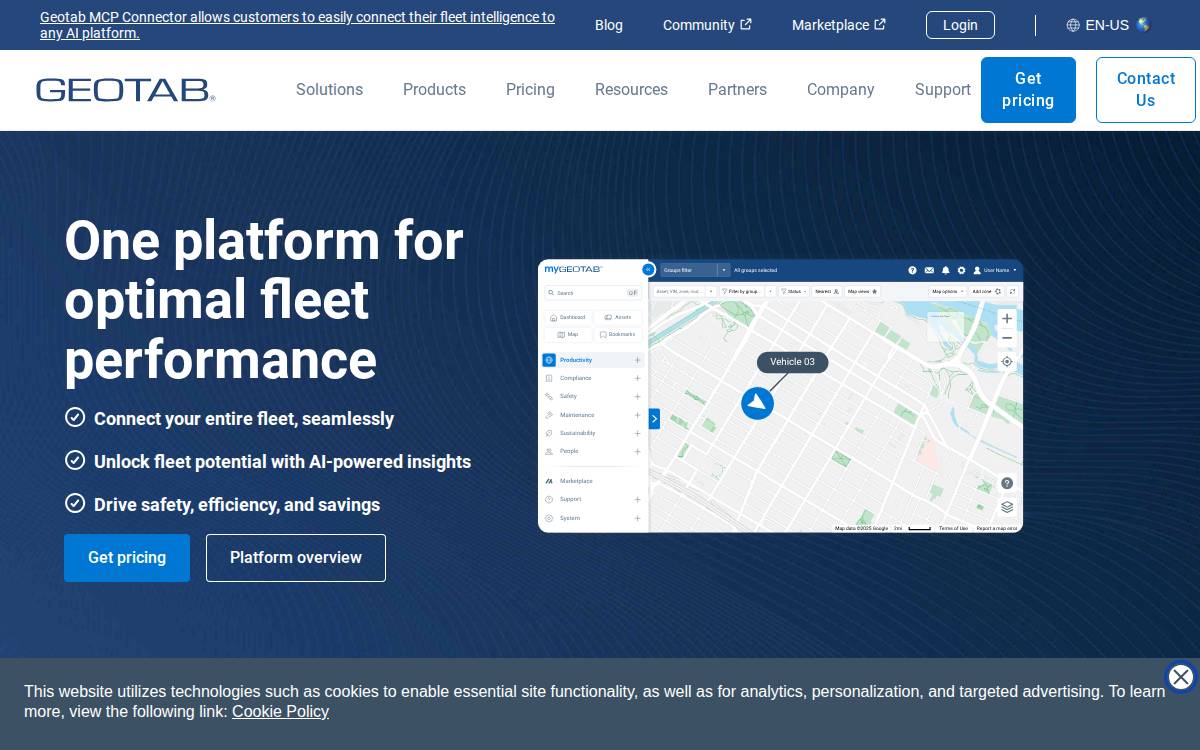 Geotab website preview