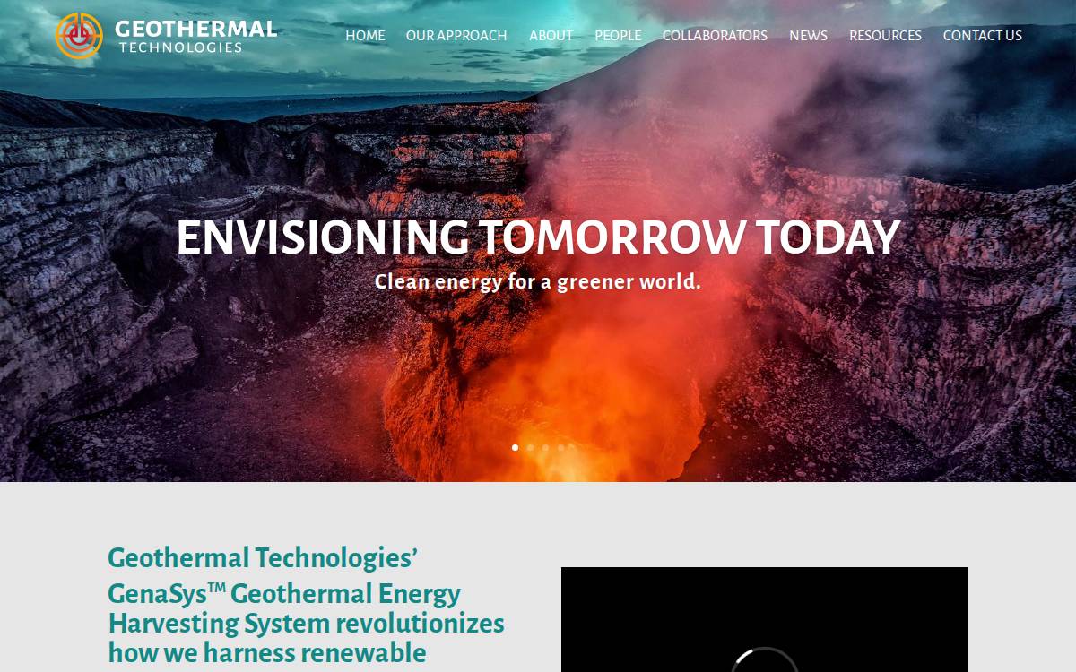 Geothermal website preview