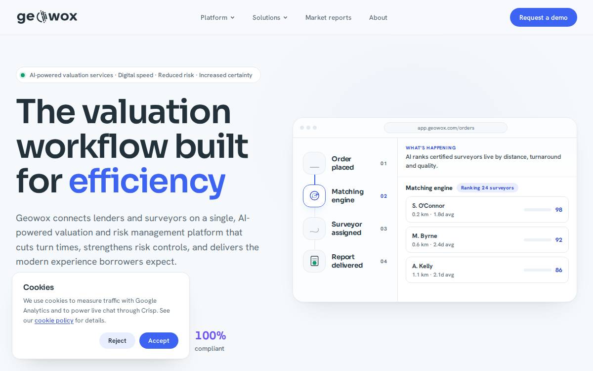 Geowox website preview