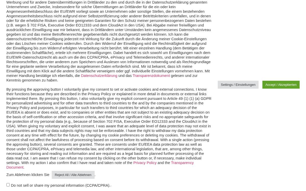 German Association for Data Protection website preview