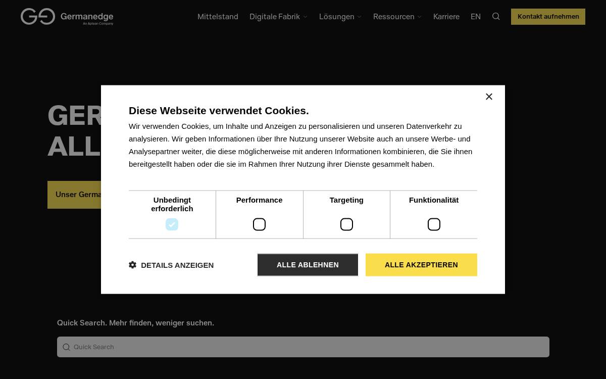 Germanedge website preview
