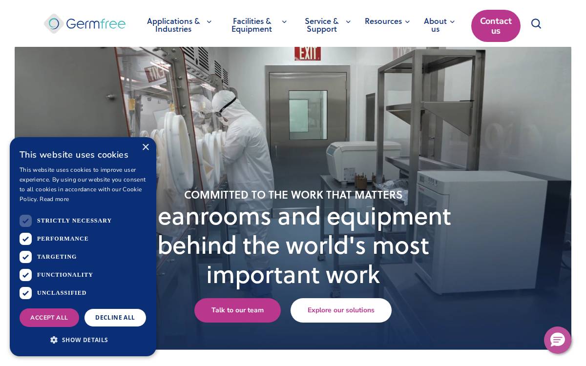 Germfree website preview