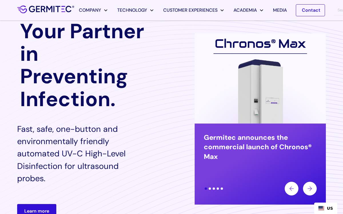 Germitec website preview