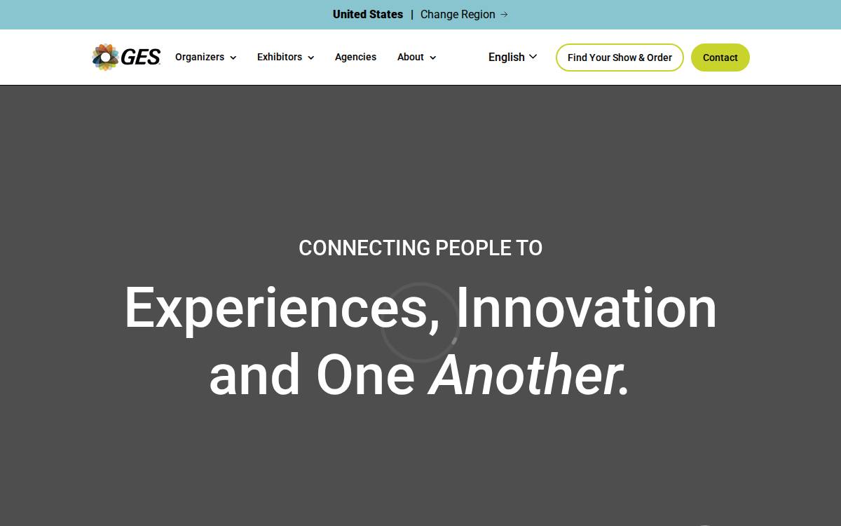 GES website preview