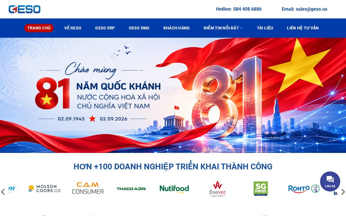 Geso website preview