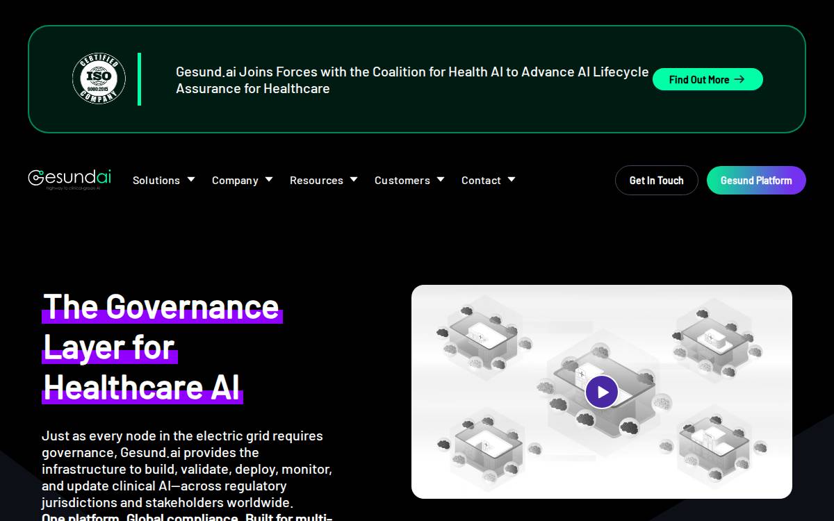 Gesund website preview