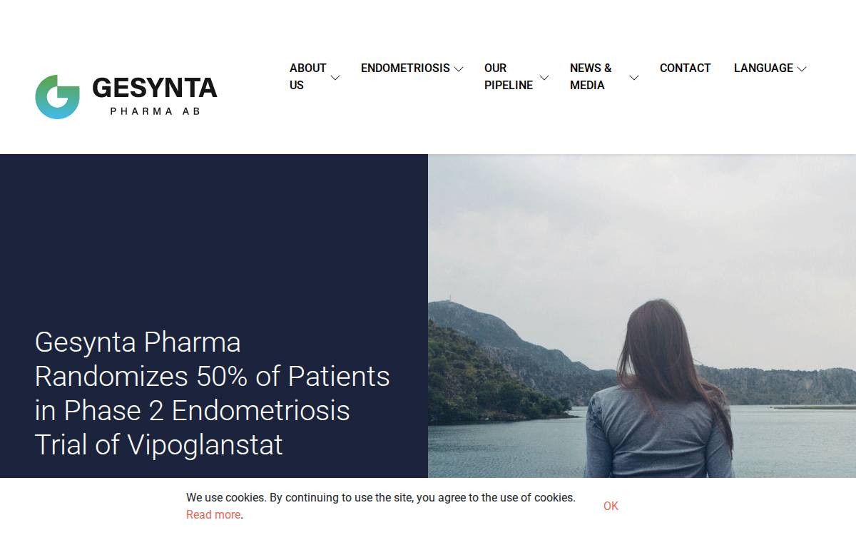 Gesynta Pharma website preview