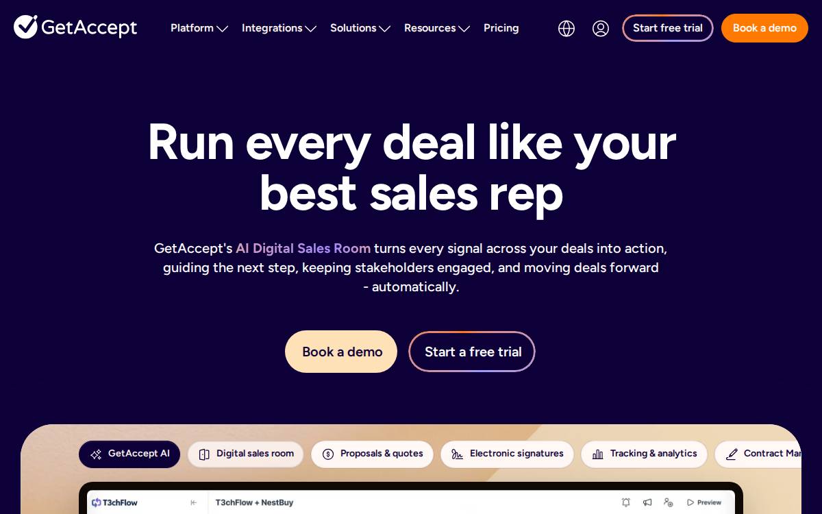 GetAccept website preview